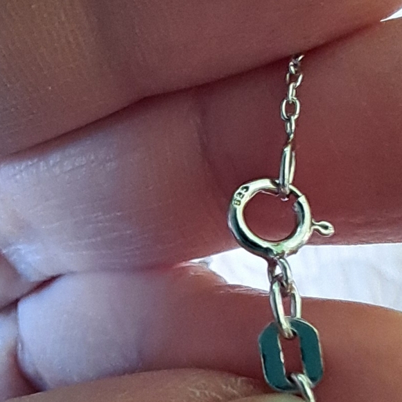 14kt Rose Gold Sterling Silver Diamond Double Heart Pendant Italian Necklace - Picture 9 of 12